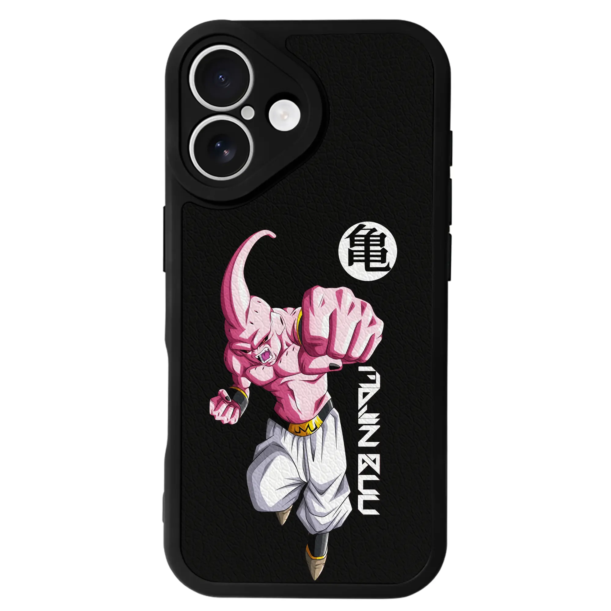 ドラゴンボール グッズ まじん ブウ - IPhone 16シリーズ対応 ・ シリコンスマホケース ・ レザー調 ・ 高精度フィット ・ 耐衝撃 ・ ワイヤレス充電対応 ・ 精密カット